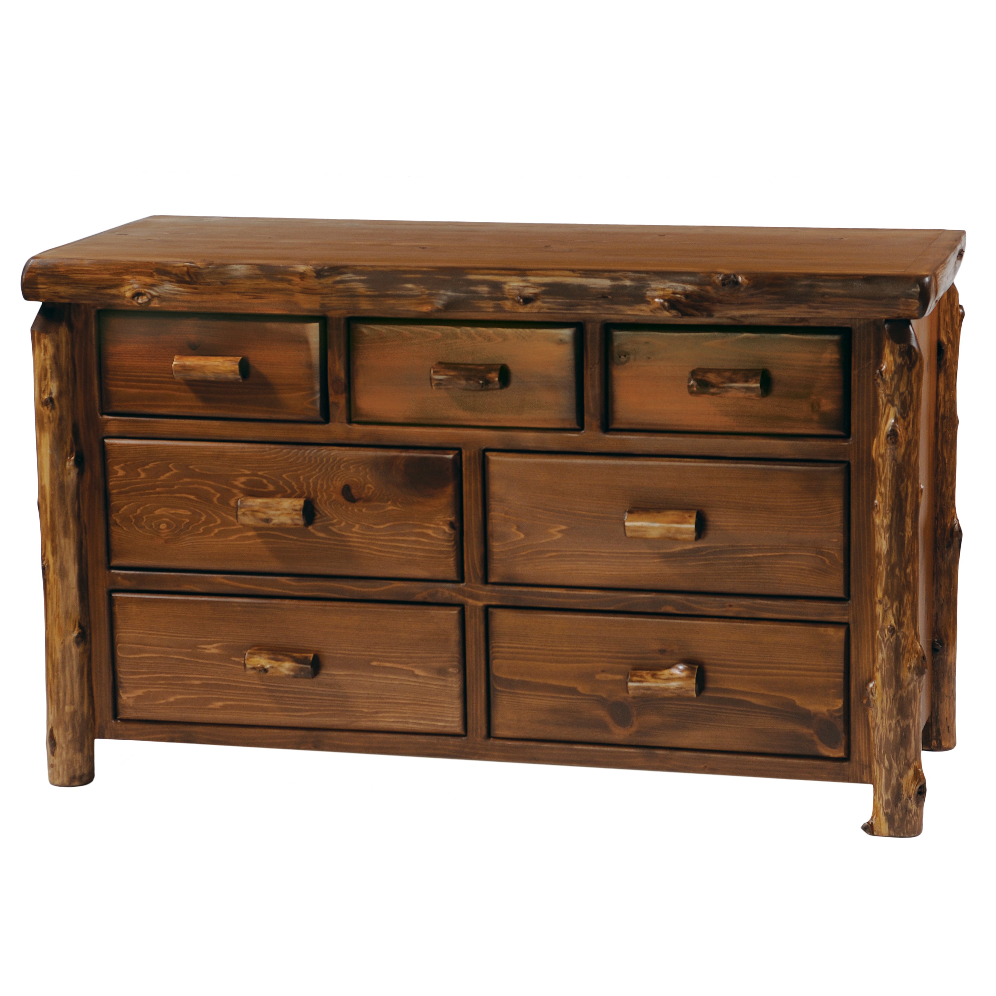 Cedar Log Seven Drawer Dresser Fireside Lodge Furniture